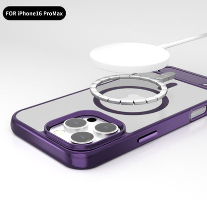 Frosted invisible stand magnetic phone case