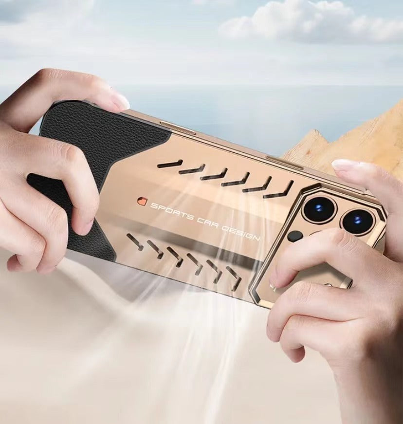 2025 New Supercar Design Metal Heat Dissipation Phone Case