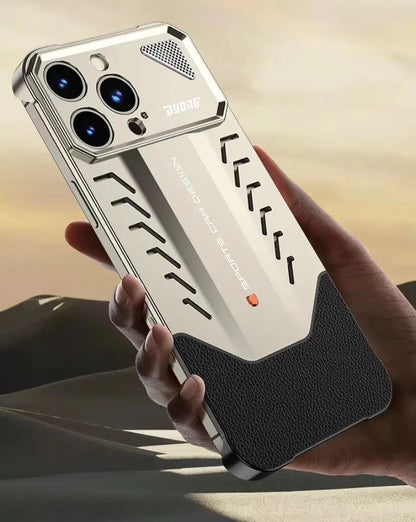 2025 New Supercar Design Metal Heat Dissipation Phone Case