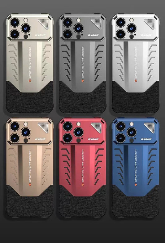 2025 New Supercar Design Metal Heat Dissipation Phone Case