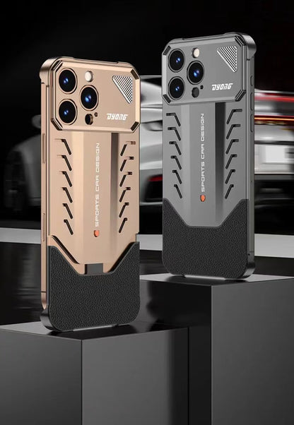 2025 New Supercar Design Metal Heat Dissipation Phone Case