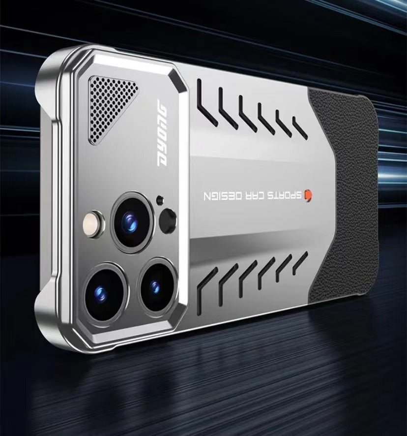 2025 New Supercar Design Metal Heat Dissipation Phone Case