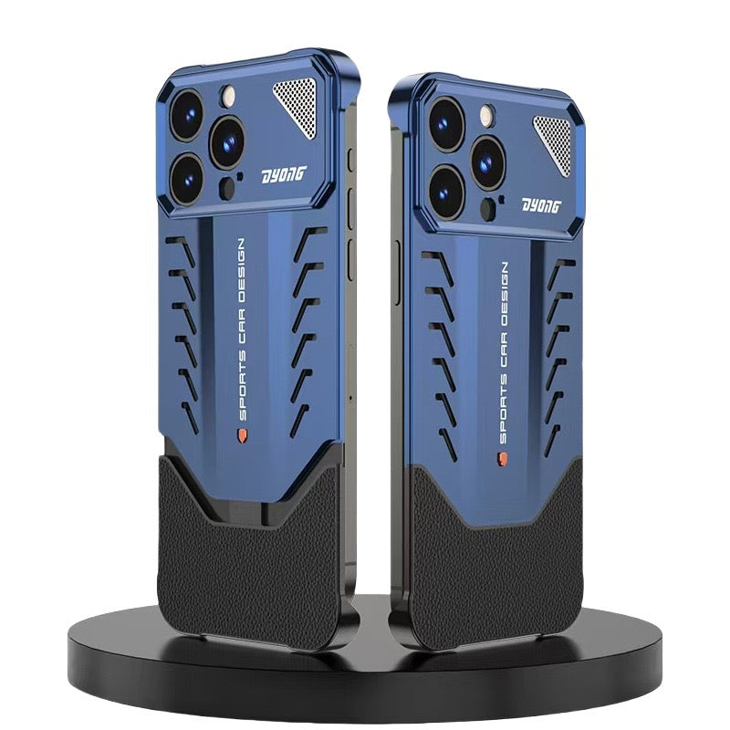 2025 New Supercar Design Metal Heat Dissipation Phone Case