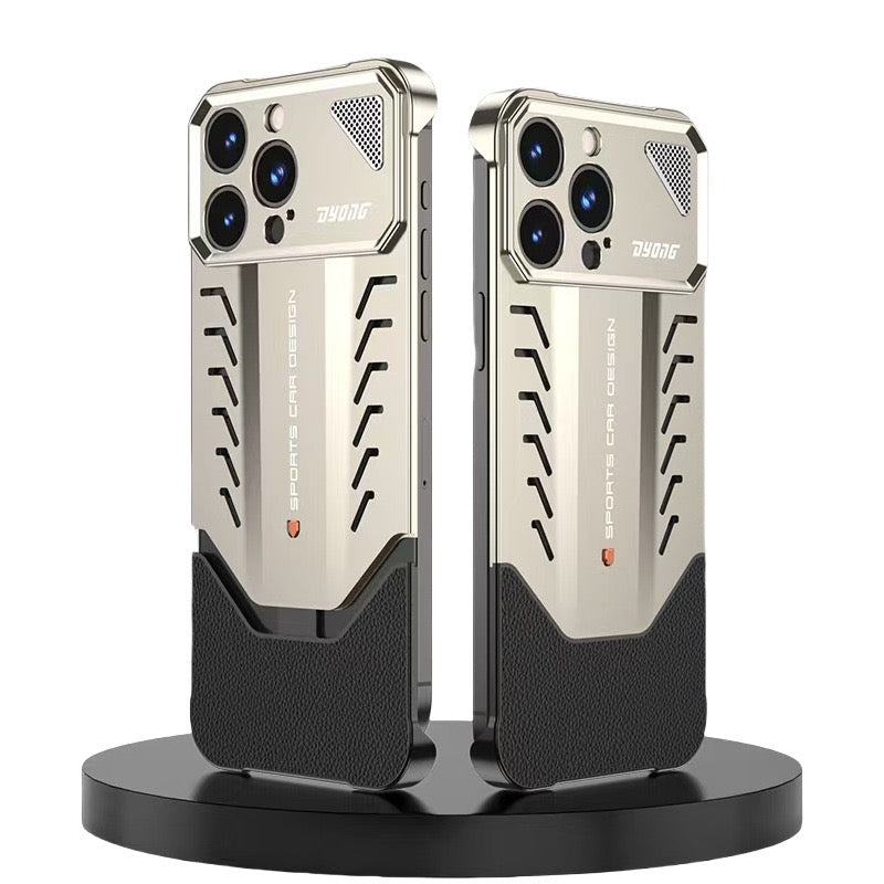 2025 New Supercar Design Metal Heat Dissipation Phone Case