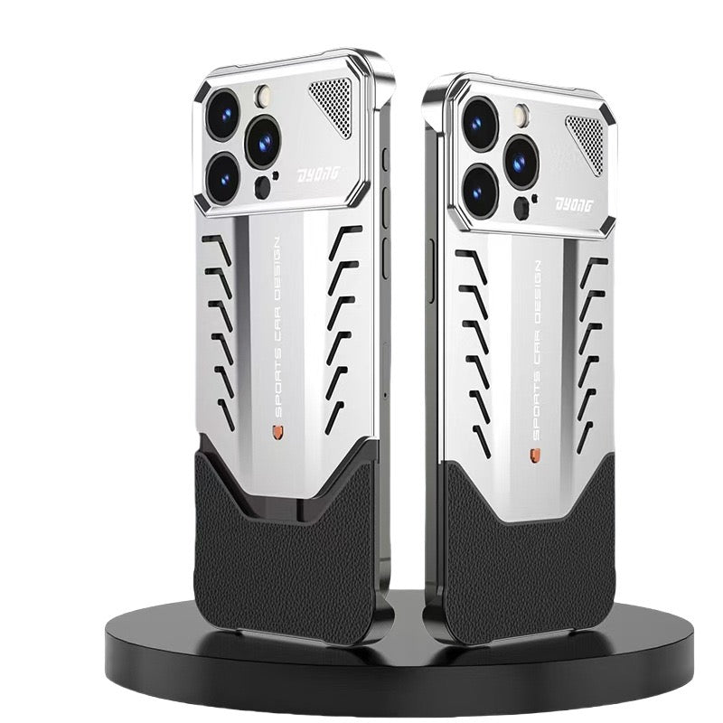 2025 New Supercar Design Metal Heat Dissipation Phone Case