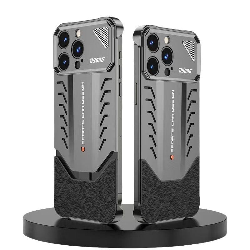 2025 New Supercar Design Metal Heat Dissipation Phone Case