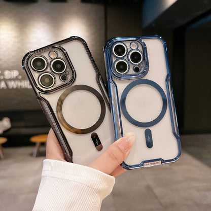 Electroplated Slim Waist Anti-fall Magnetic Phone Case
