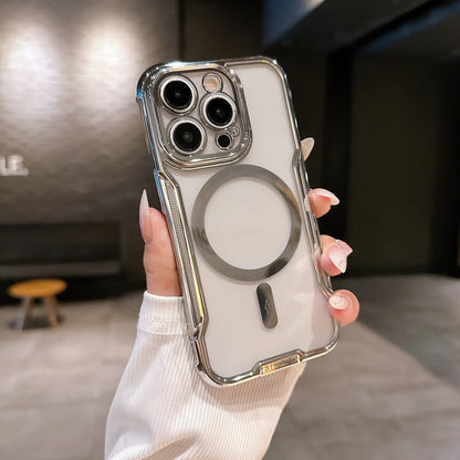 Electroplated Slim Waist Anti-fall Magnetic Phone Case