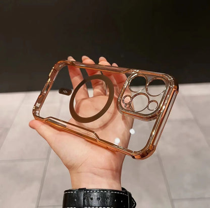 Electroplated Slim Waist Anti-fall Magnetic Phone Case