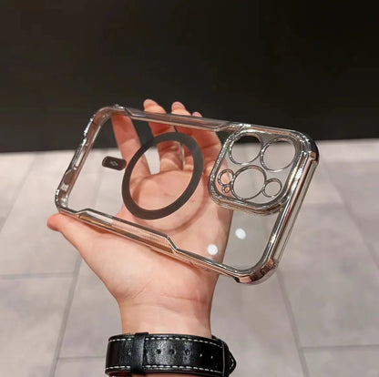 Electroplated Slim Waist Anti-fall Magnetic Phone Case