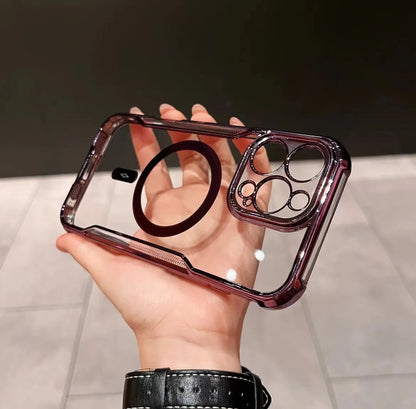 Electroplated Slim Waist Anti-fall Magnetic Phone Case