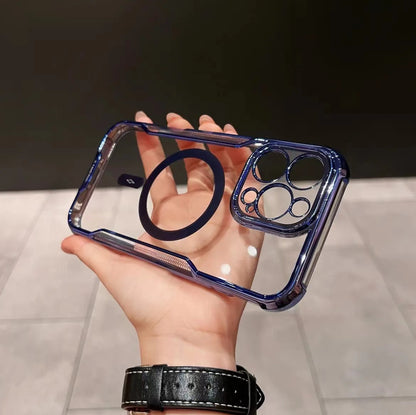 Electroplated Slim Waist Anti-fall Magnetic Phone Case