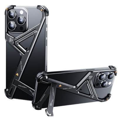 Creative Portable Anti-Fall Geometric Stand Phone Case