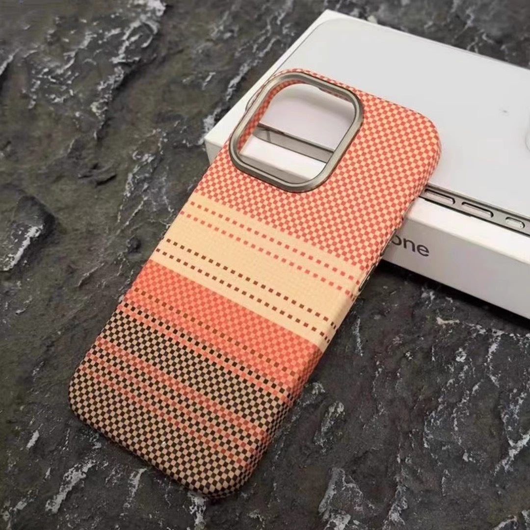 Carbon Fiber Textured Magnetic Anti-fall Phone Case