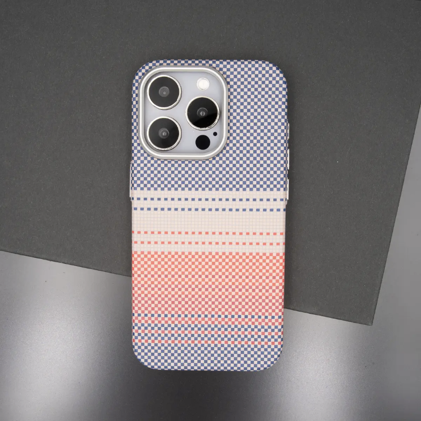 Carbon Fiber Textured Magnetic Anti-fall Phone Case