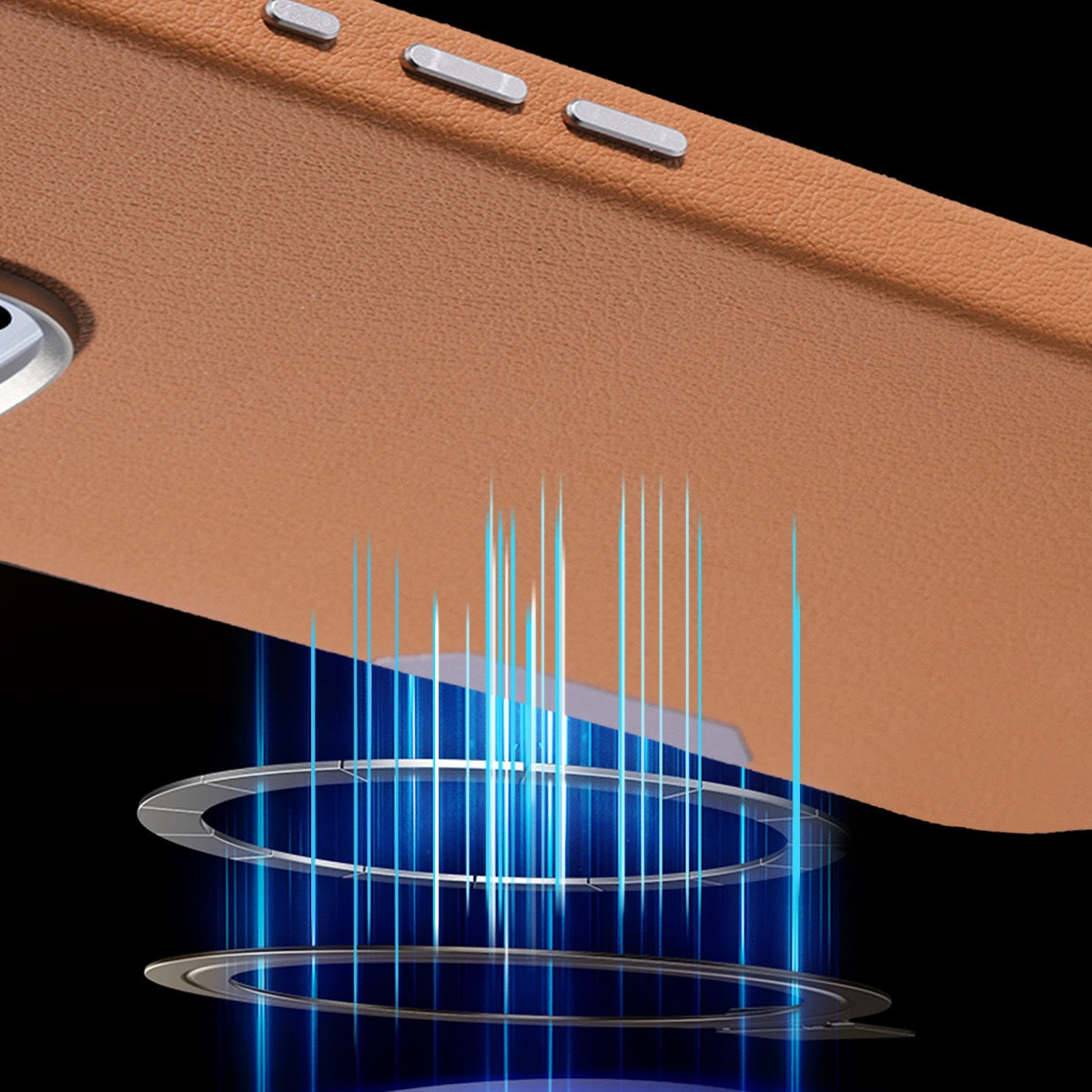 Frosted Leather Magnetic Mobile Phone Case