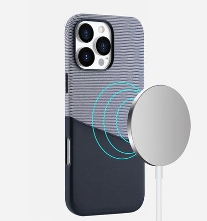 Unique Leather Textured Stitching Magnetic Card Slot Phone Case