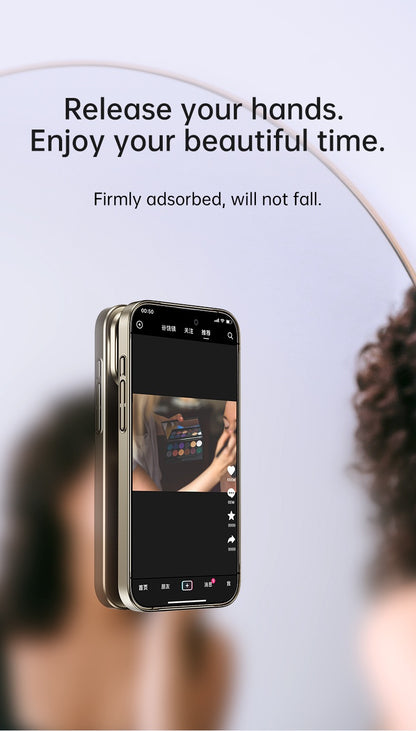 Large window lens protection suction cup magnetic stand phone case