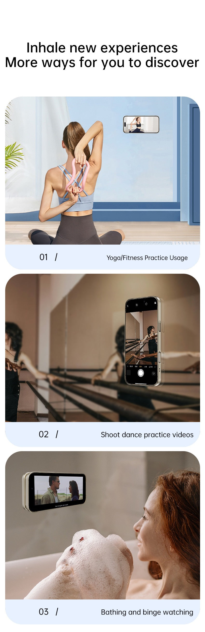 Large window lens protection suction cup magnetic stand phone case