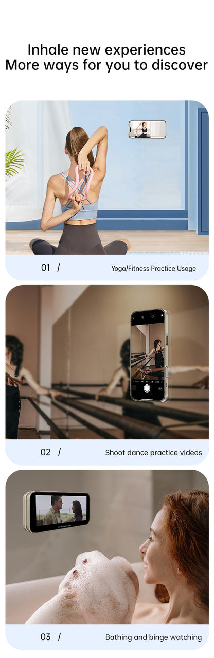 Large window lens protection suction cup magnetic stand phone case