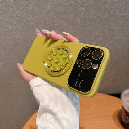 Large window lens protection suction cup magnetic stand phone case