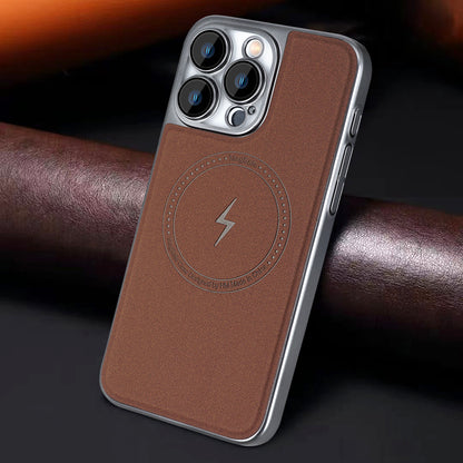 Premium Lightning Leather Magnetic Phone Case