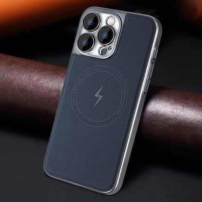 Premium Lightning Leather Magnetic Phone Case