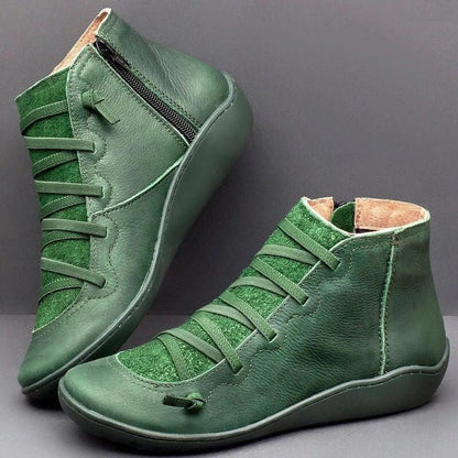 Libiyi Vintage Strappy Ankle Boots For Women DE