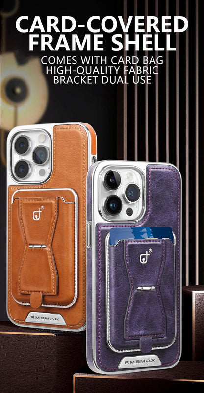 Leather Card Holder Magnetic Holder Phone Case