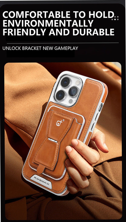Leather Card Holder Magnetic Holder Phone Case