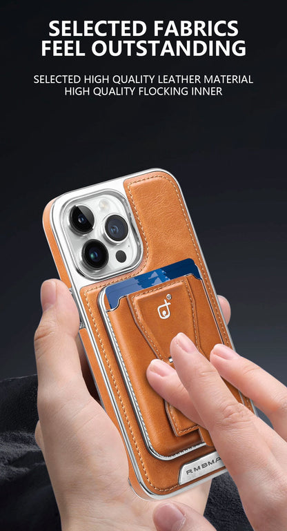 Leather Card Holder Magnetic Holder Phone Case