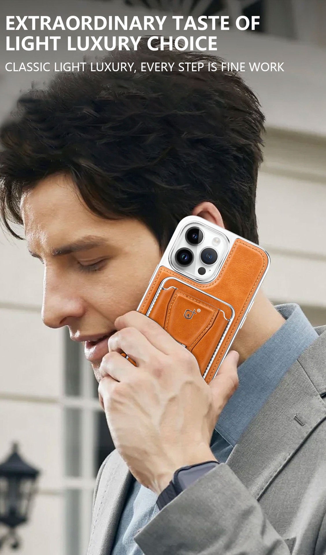 Leather Card Holder Magnetic Holder Phone Case