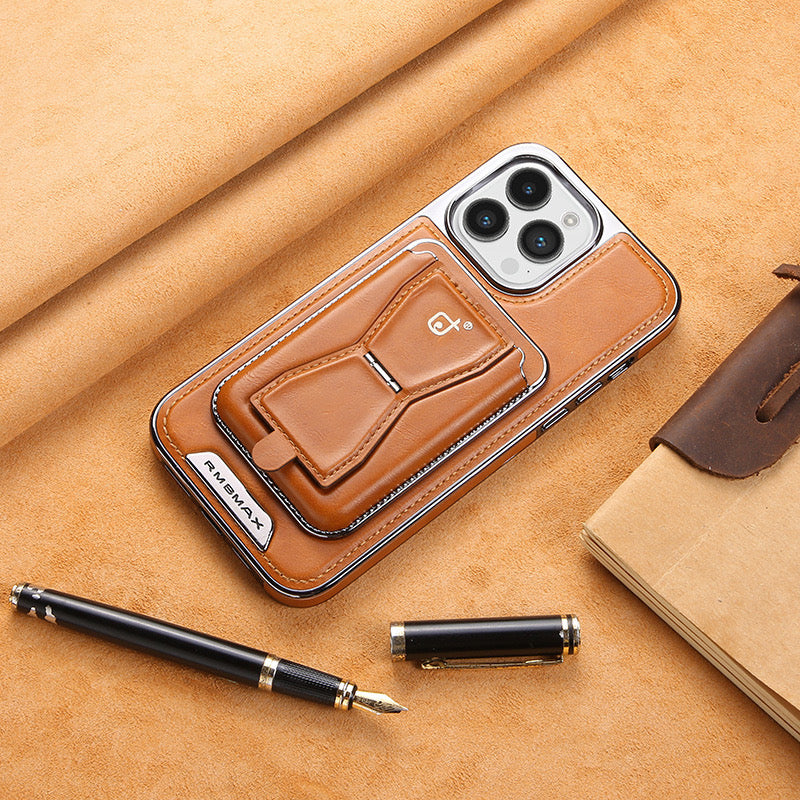 Leather Card Holder Magnetic Holder Phone Case