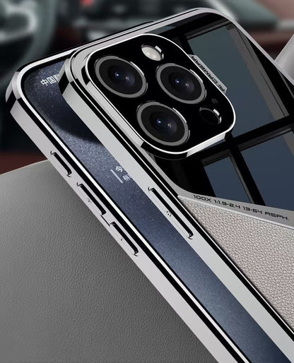 Advanced Electroplated Imitation Leather Magnetic Phone Case