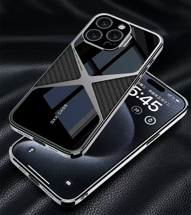 Advanced Electroplated Imitation Leather Magnetic Phone Case