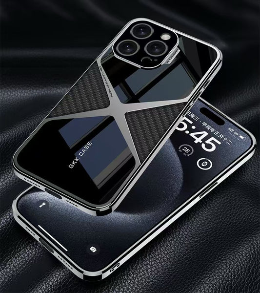 Advanced Electroplated Imitation Leather Magnetic Phone Case