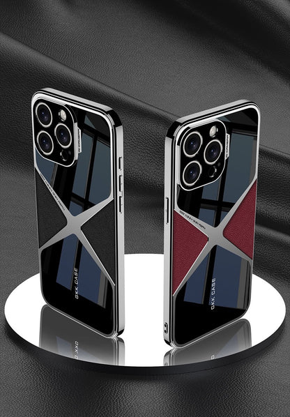 Advanced Electroplated Imitation Leather Magnetic Phone Case