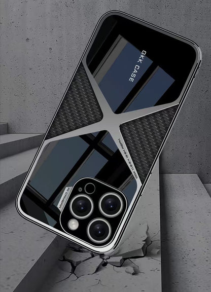 Advanced Electroplated Imitation Leather Magnetic Phone Case