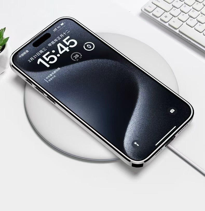 Advanced Electroplated Imitation Leather Magnetic Phone Case