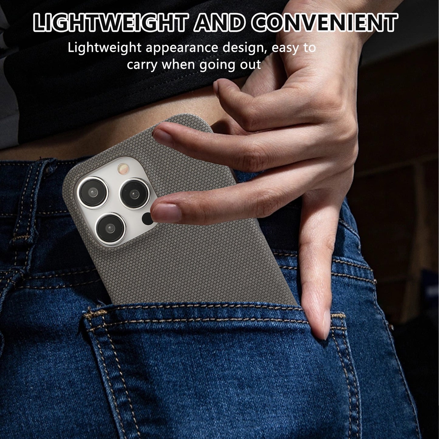 Leather Stitching Anti-slip Phone Case