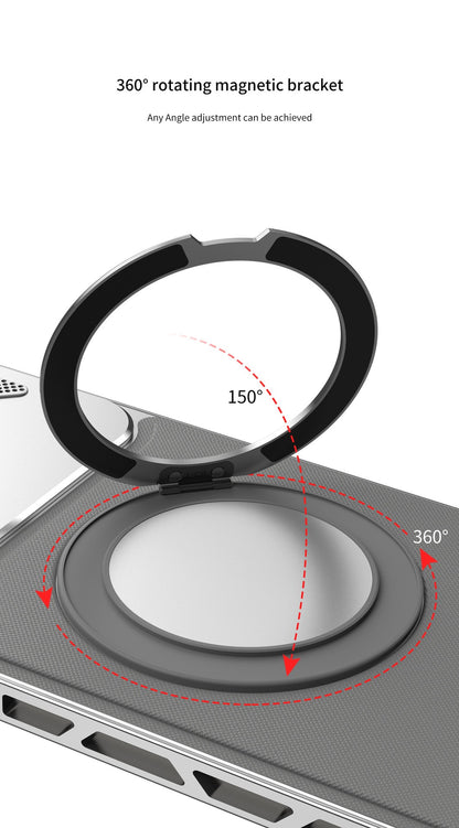 Luxury Metal Leather Buckle Magnetic Phone Case