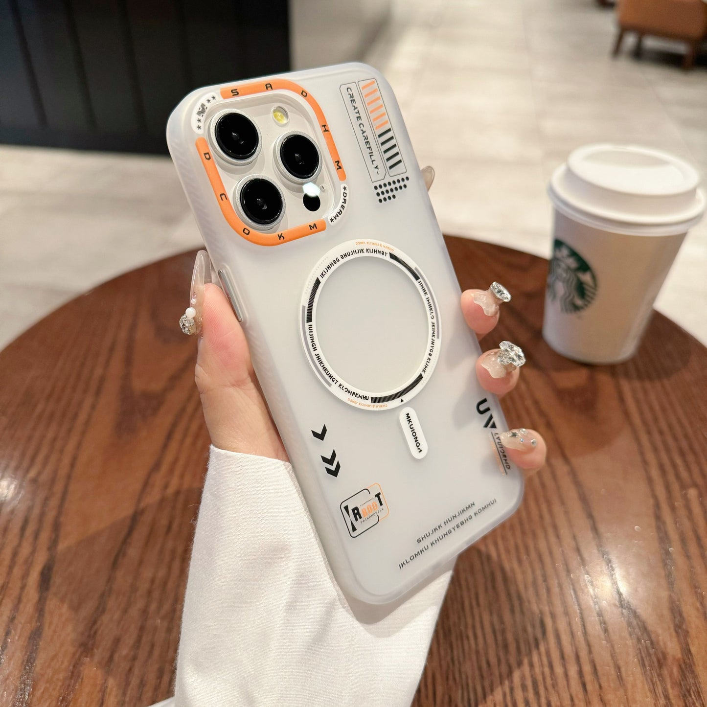 Tech Style Magnetic Frosted Phone Case