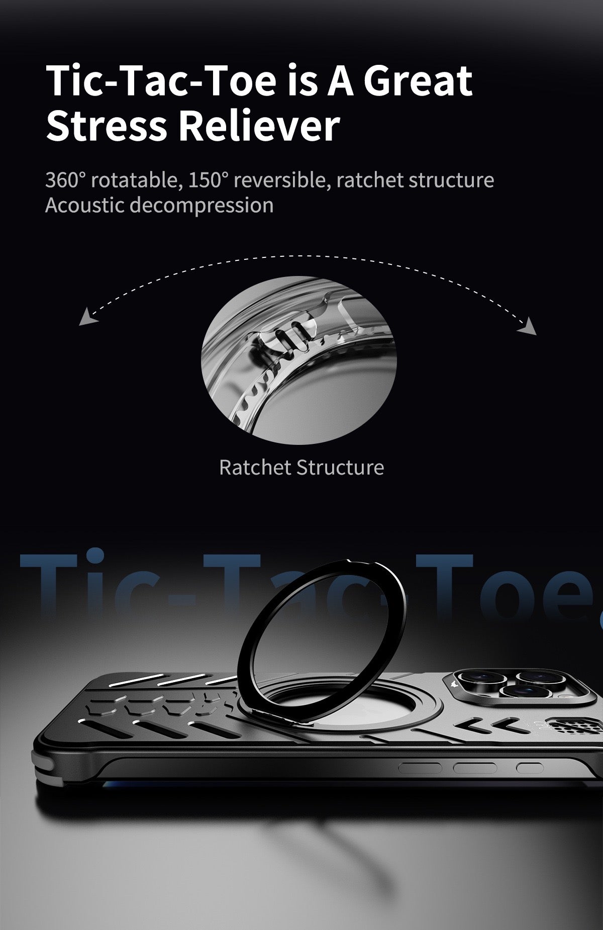 New Knight Series Metal Heat Dissipation Magnetic Phone Case