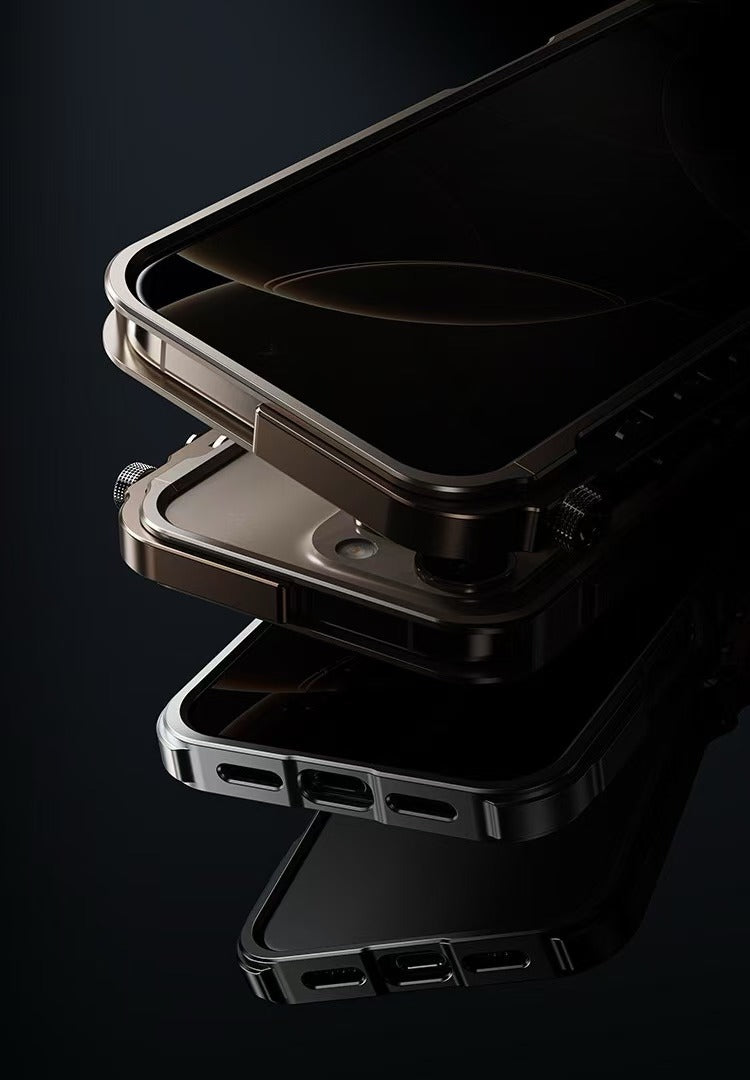 Punk Style Mechanical Arm Metal Phone Case