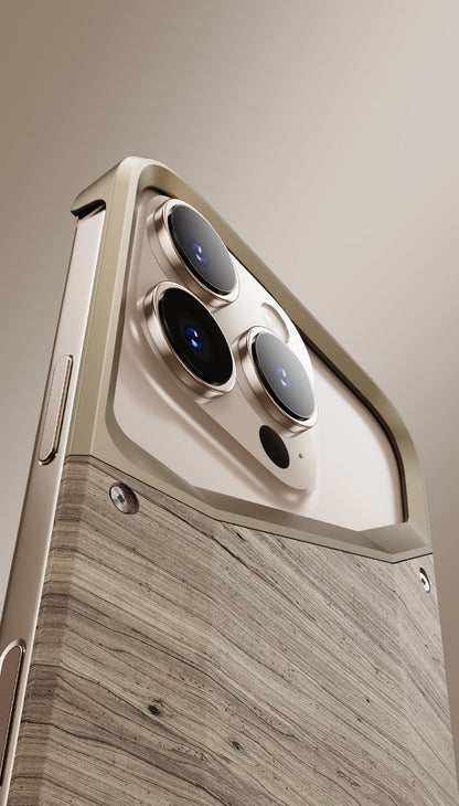 Original Wood Metal Heat Dissipation Phone Case