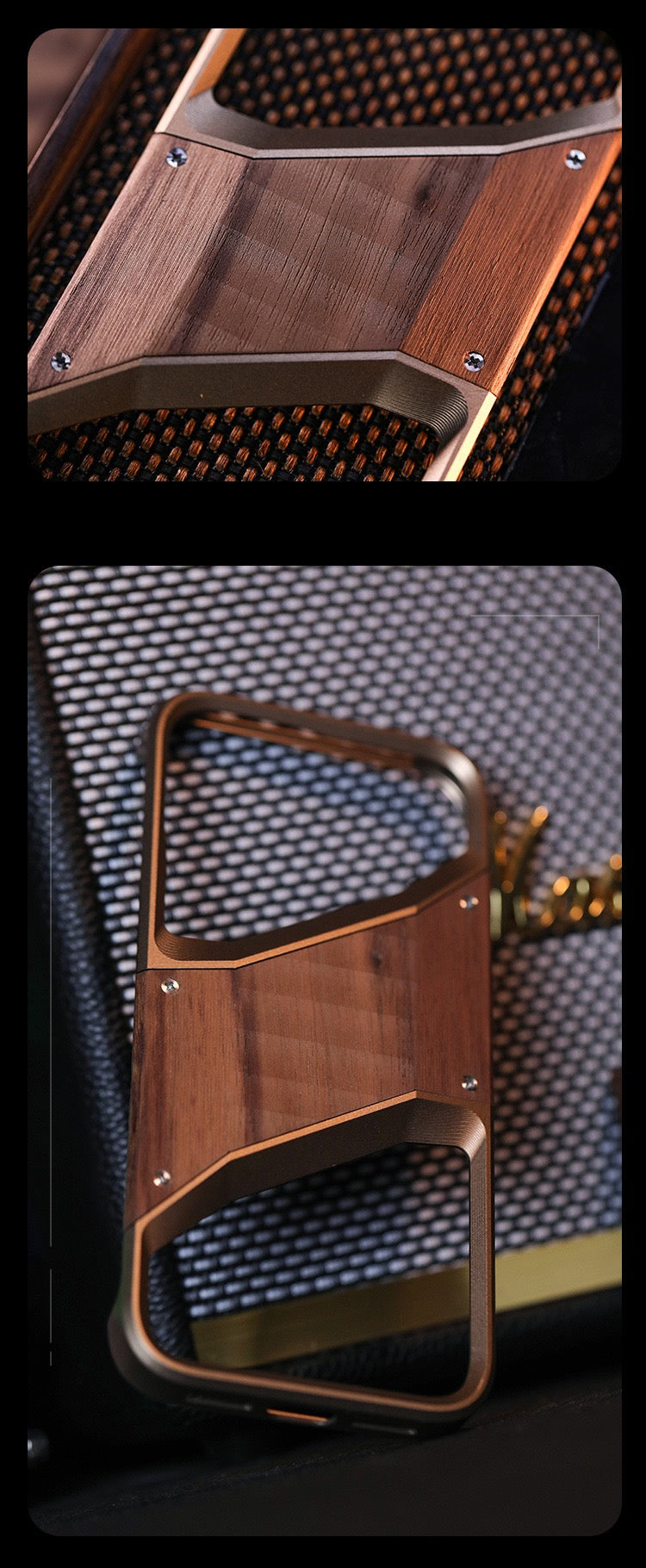 Original Wood Metal Heat Dissipation Phone Case