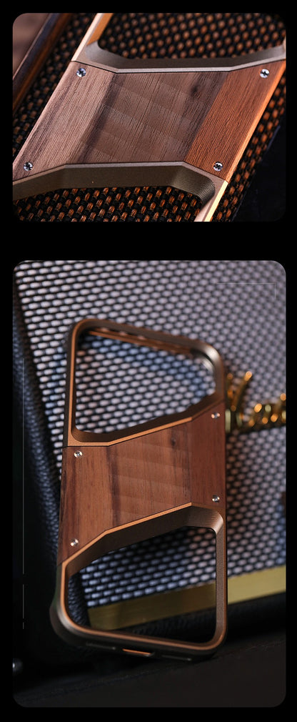 Original Wood Metal Heat Dissipation Phone Case