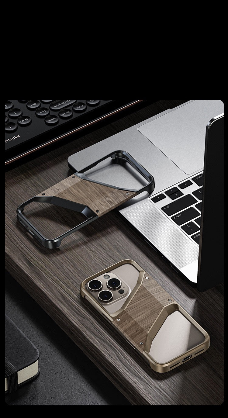 Original Wood Metal Heat Dissipation Phone Case