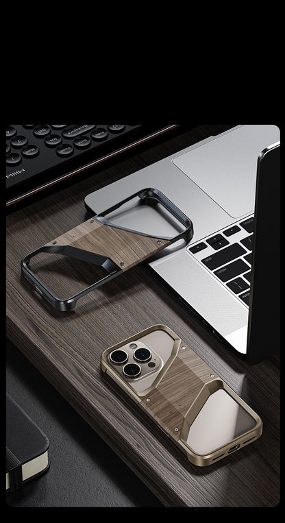 Original Wood Metal Heat Dissipation Phone Case