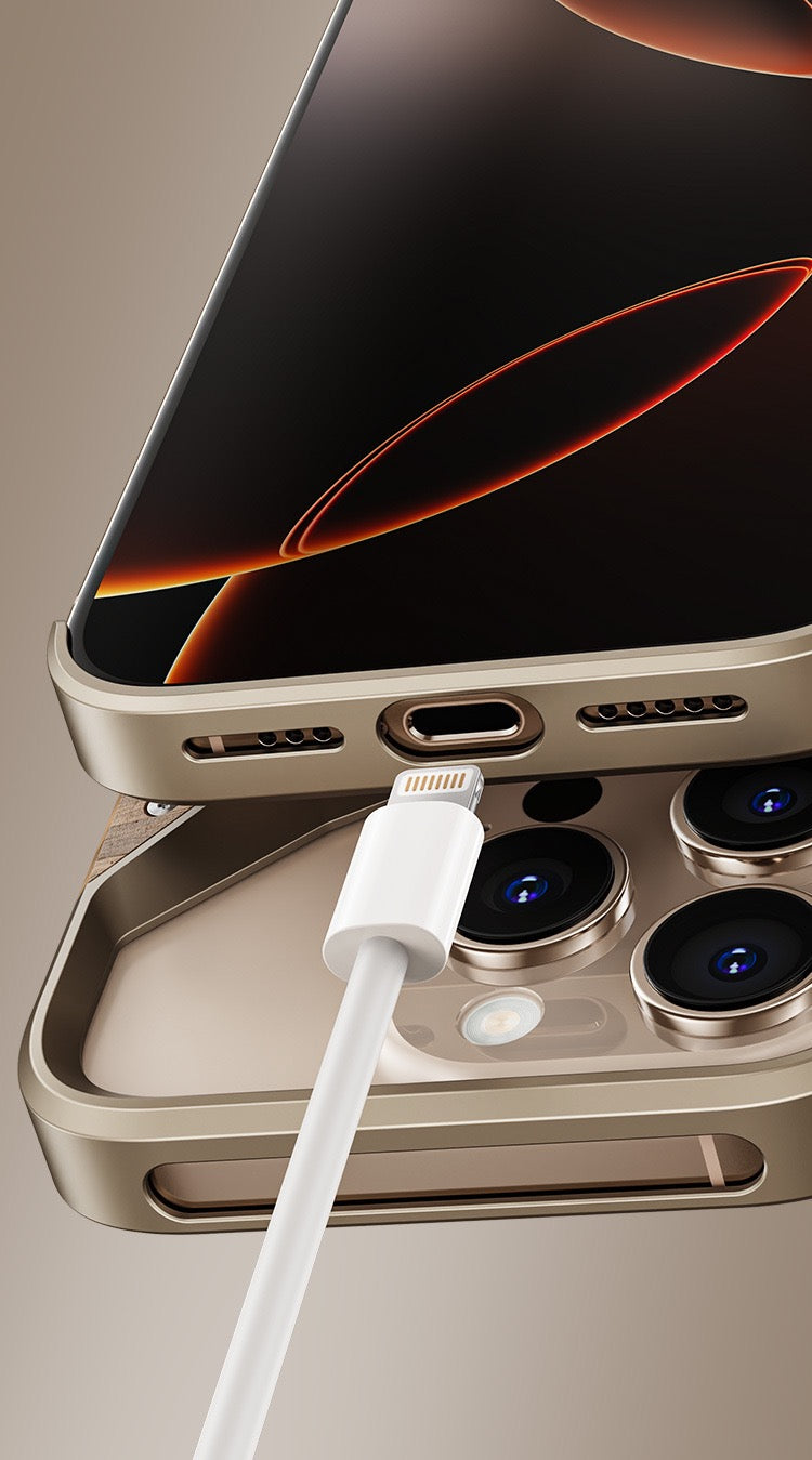 Original Wood Metal Heat Dissipation Phone Case